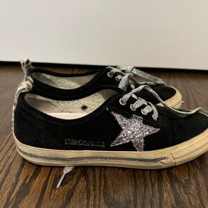Golden Goose low top black suede sneakers